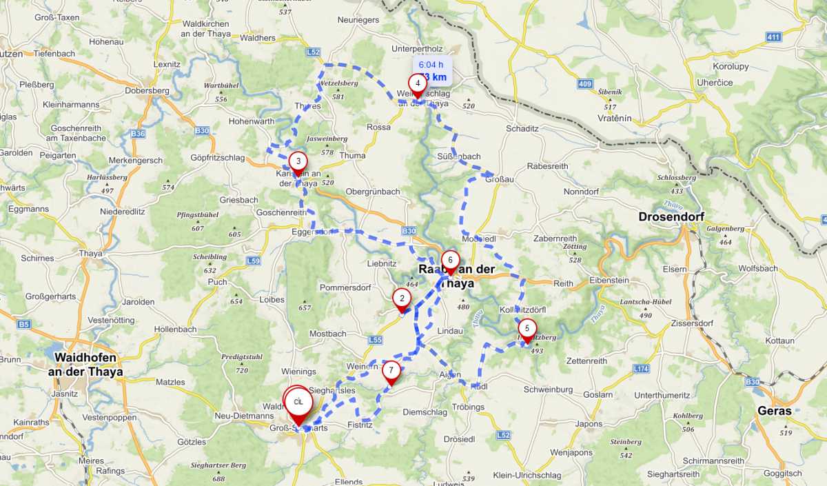 Waldviertelské hrady na cestě svázané stuhou řeky Dyje